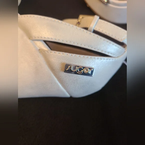 NWOT Sugar size 7 cream platform wedges - Picture 9 of 13